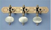 L330: Rodgers style engraved brass side plates, light mop oval buttons