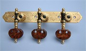 L243: Rodgers style engraved brass side plates, snake wood kidney buttons