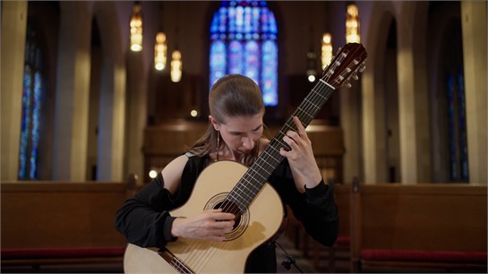 Petra Poláčková performs "El testament D'Amelia" on a Jeffrey R. Elliott spruce top classical guitar